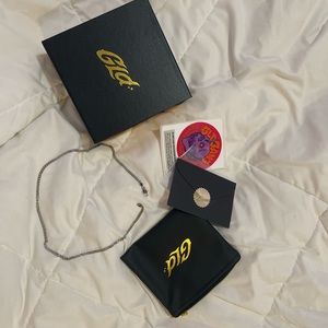 GLD brand new with packaging 3MM micro Cuban necklace 18” -white gold